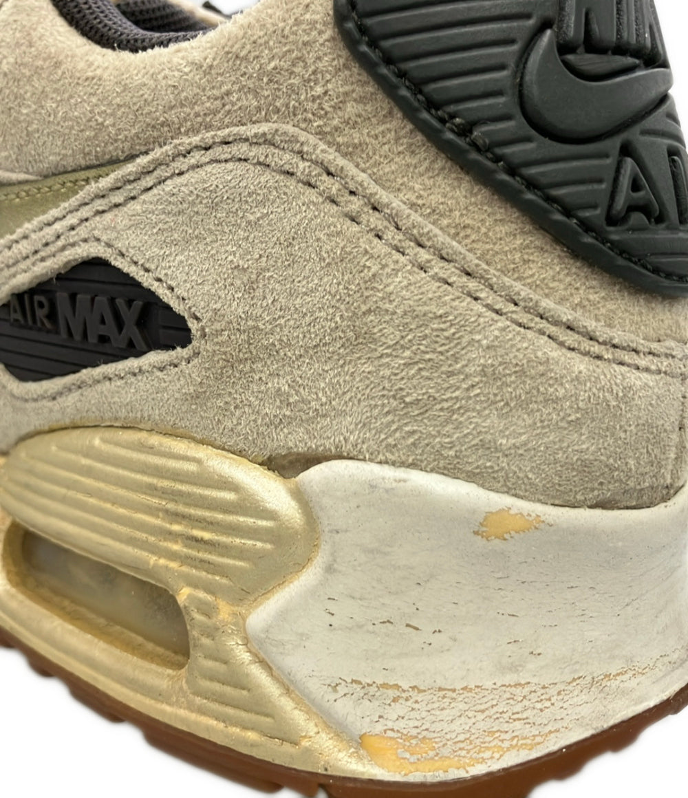 NIKE ローカットスニーカー エア マックス 90 プレミアム スエード 818598-200 レディース SIZE 24.5 ナイキ