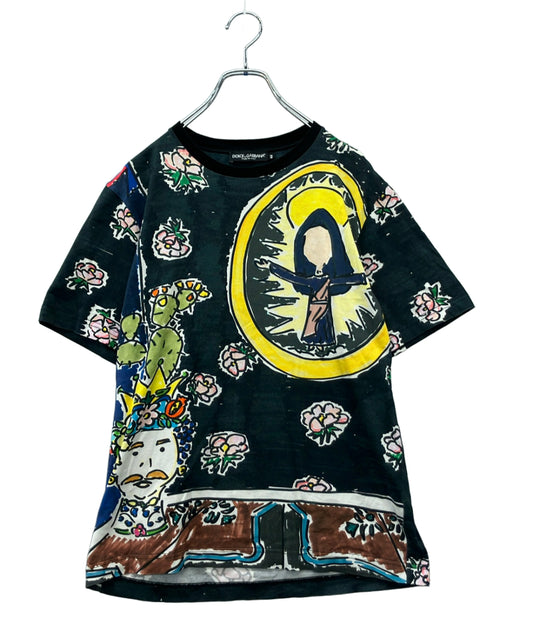 DOLCE & GABBANA 半袖Tシャツ 総柄 レディース SIZE 44 (S) ドルチェアンドガッバーナ