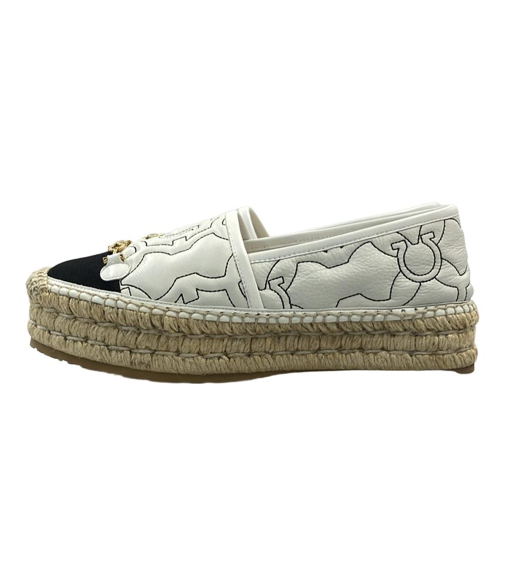 サルヴァトーレフェラガモ スリッポン エスパドリーユ ガンチーニ レディース SIZE 7 (L) Salvatore Ferragamo