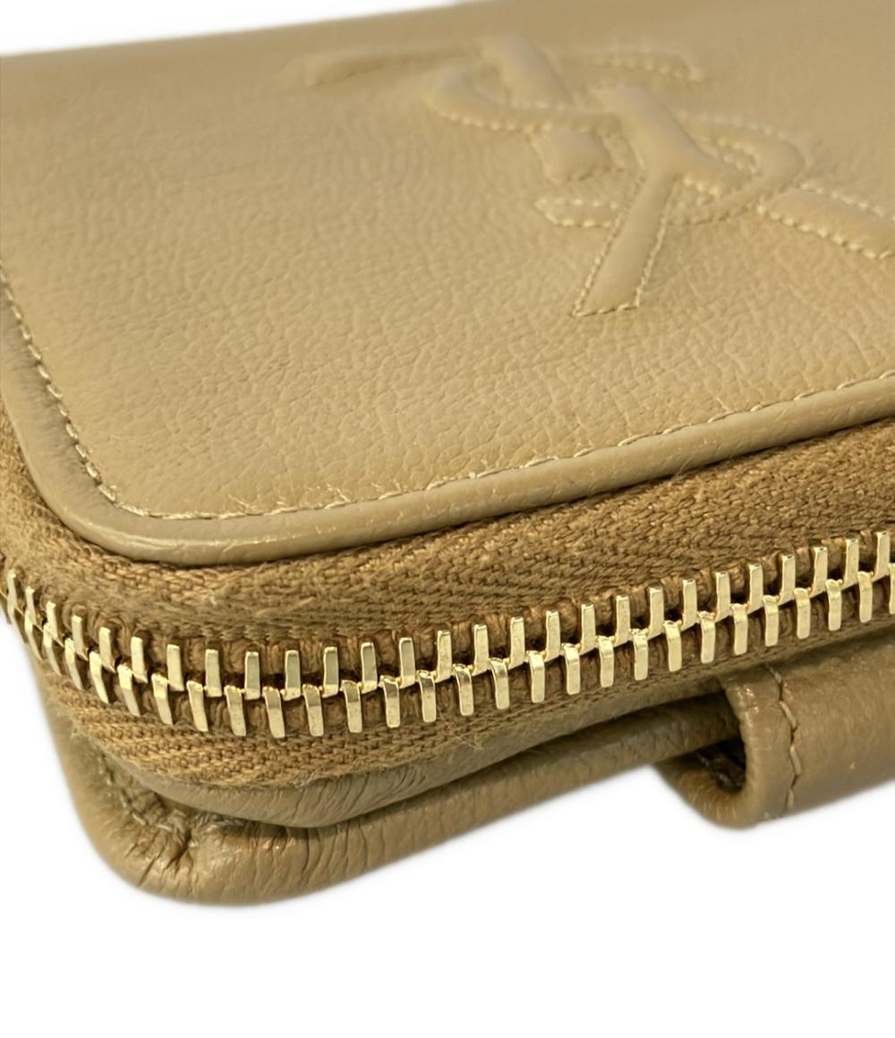 美品 イヴ・サンローラン 二つ折り財布 GUE568985 レディース YVES SAINT LAURENT