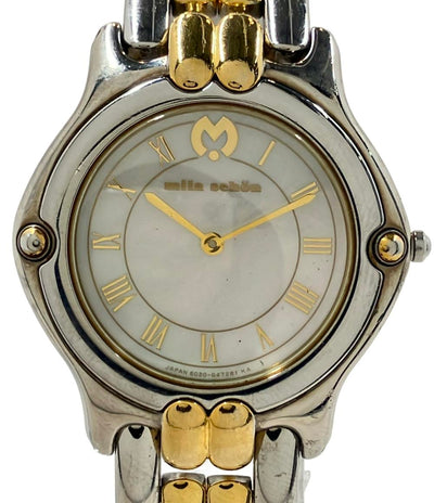 ミラショーン 腕時計 クオーツ シェル 6020-G09268 レディース mila schon