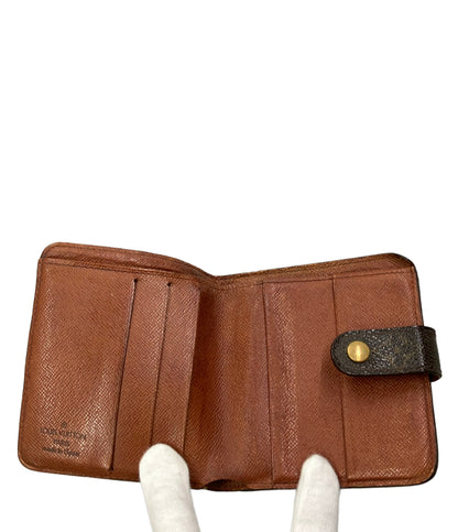 訳あり LOUIS VUITTON 二つ折り財布 コンパクトジップ モノグラム M61667 レディース ルイ・ヴィトン