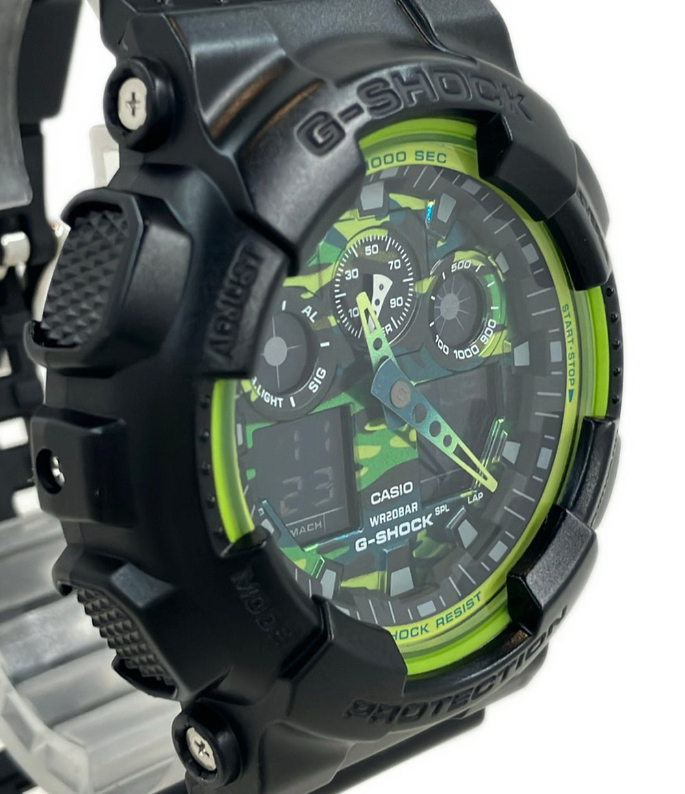 美品 CASIO 腕時計 G-SHOCK クオーツ GA-100LY メンズ カシオ