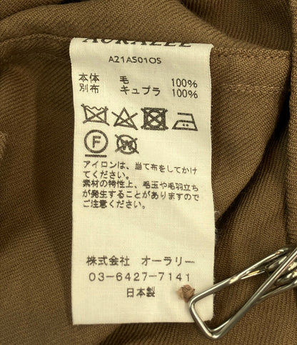 AURALEE 長袖シャツ SUPER LIGHT WOOL SHIRTS メンズ SIZE 3 (M) オーラリー