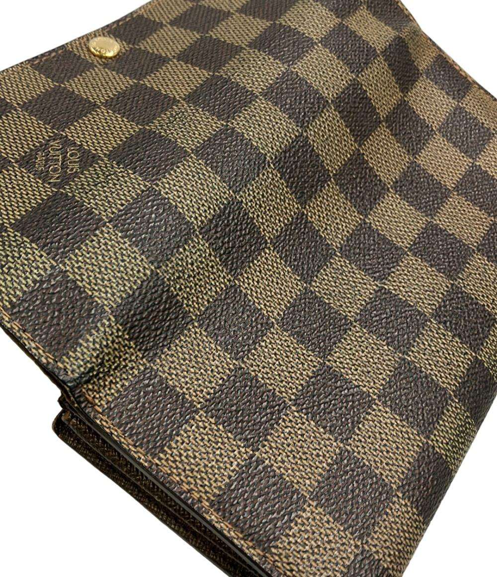 LOUIS VUITTON 長財布 ポルトフォイユ サラ ダミエ エベヌ N61734 メンズ レディース ルイ・ヴィトン