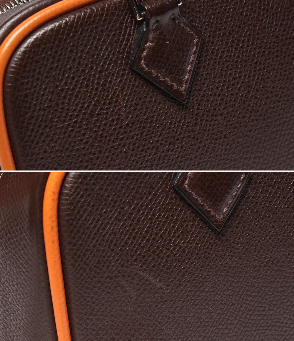 HERMES ハンドバッグ シルバー金具 □I刻印 ヴォーエプソン ミニプリュム レディース エルメス