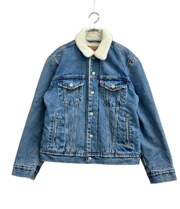 Levi's デニムジャケット ダメージ加工 内側ボア レディース SIZE S リーバイス