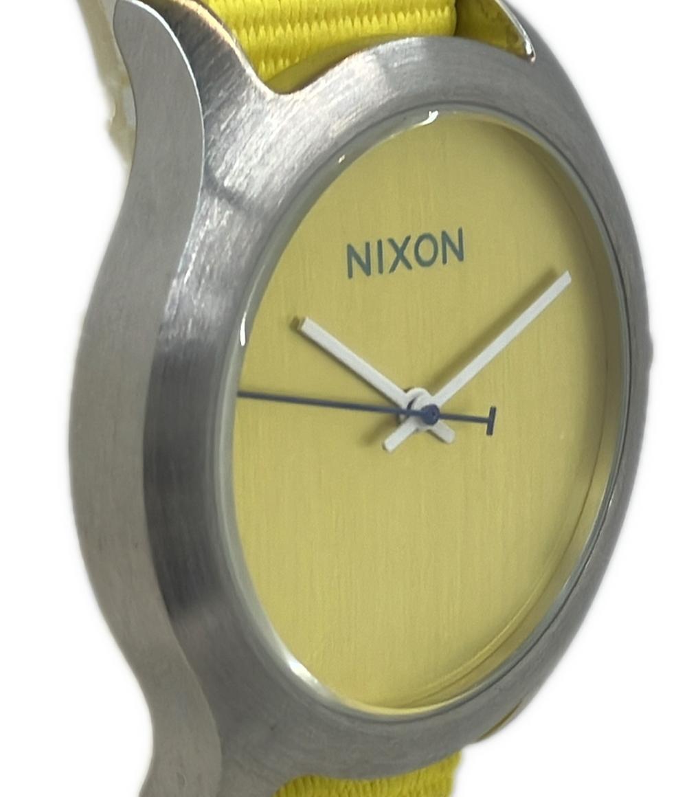 美品 NIXON 腕時計 CLEAN THE MOD クオーツ イエロー レディース メンズ ニクソン