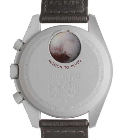 Swatch OMEGA 腕時計 ムーンウォッチ プルート クオーツ ホワイト系 レディース メンズ スウォッチ オメガ