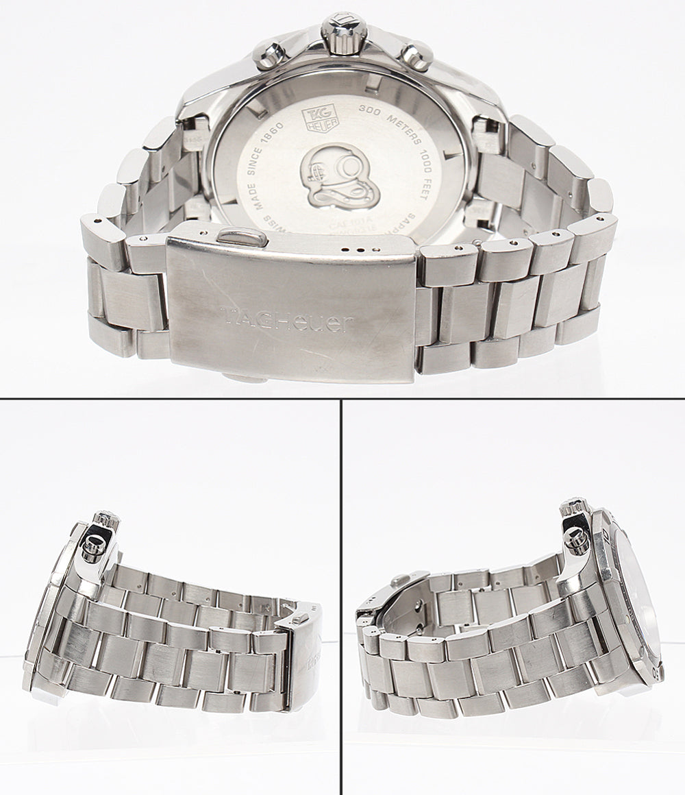 TAG HEUER 腕時計 アクアレーサー クロノグラフ グランドデイト クオーツ ブラック CAF101A.BA0821 メンズ タグホイヤー