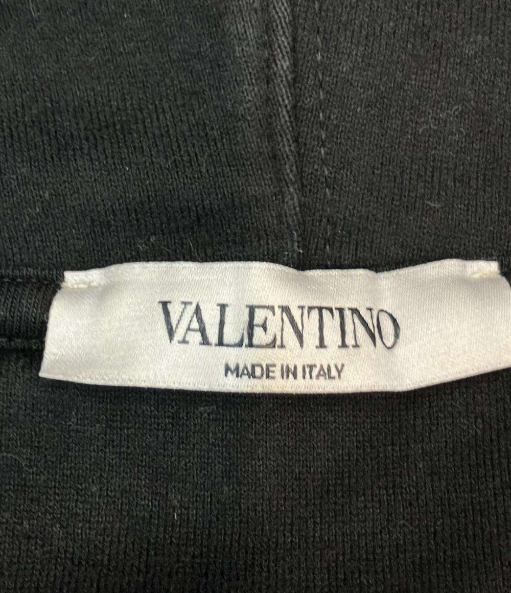 VALENTINO スウェットパーカー VLTN ロゴプリント ネオンカラー 長袖 20AW UV3MF14F3TV メンズ ユニセックス SIZE L ヴァレンティノ