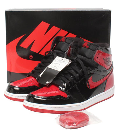 美品 Air Jordan NIKE ハイカットスニーカー パテントブレッド エア 