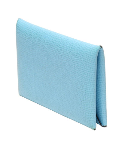 美品 エルメス カードケース U刻印 シルバー金具 カルヴィ ユニセックス HERMES