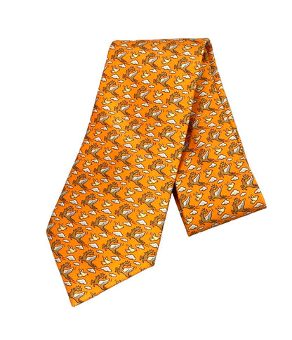 美品 エルメス ネクタイ シルク100% メンズ HERMES