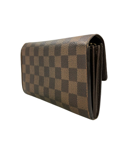 LOUIS VUITTON 長財布 ポシェット ポルト モネ クレディ ダミエ エベヌ N61724 レディース メンズ ルイ・ヴィトン