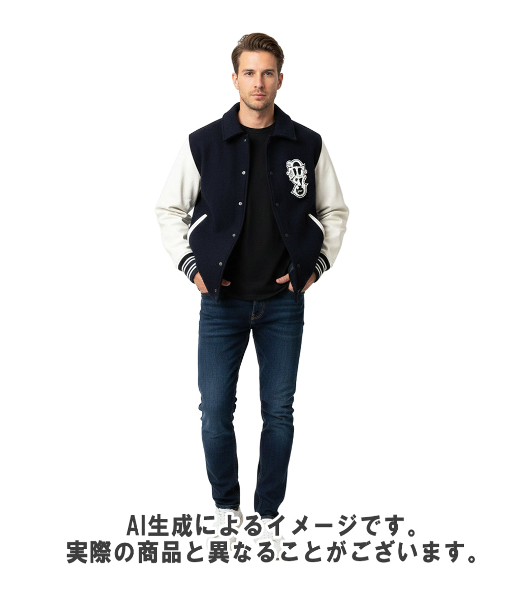 DENHAM ブルゾン 長袖 スナップボタン STADIUM MELTON WOOL BLOUSON 01-22-09-20-001 メンズ SIZE M デンハム
