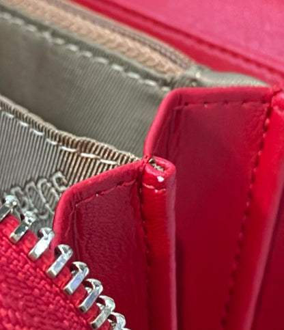 美品 バルコス ラウンドファスナー長財布 レディース BARCOS