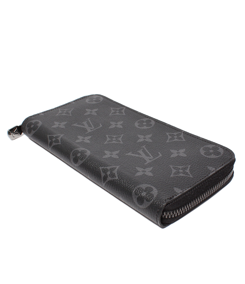 美品 LOUIS VUITTON ラウンドファスナー長財布 ジッピーウォレット・ヴェルティカル モノグラム・エクリプス M62295 メンズ ルイ・ヴィトン
