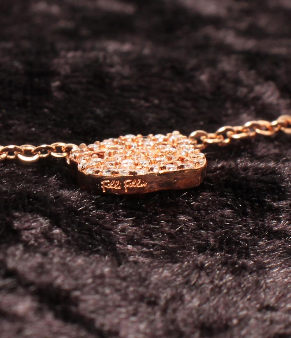 美品 フォリフォリ ネックレス SV925 フラワーモチーフ レディース Folli Follie