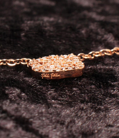 美品 フォリフォリ ネックレス SV925 フラワーモチーフ レディース Folli Follie