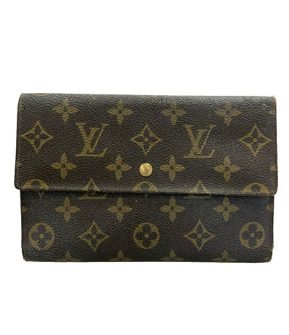 訳あり ルイヴィトン 二つ折り長財布 ポシェットパスポール モノグラム M60135 メンズ LOUIS VUITTON