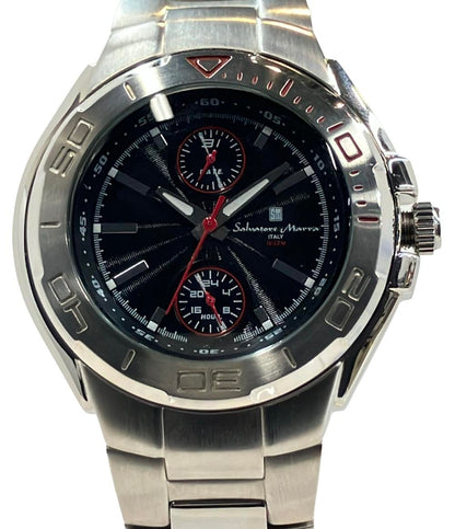 サルバトーレマーラ ③-297  602 Salvatore Marra腕時計 クオーツ ブラック s メンズ