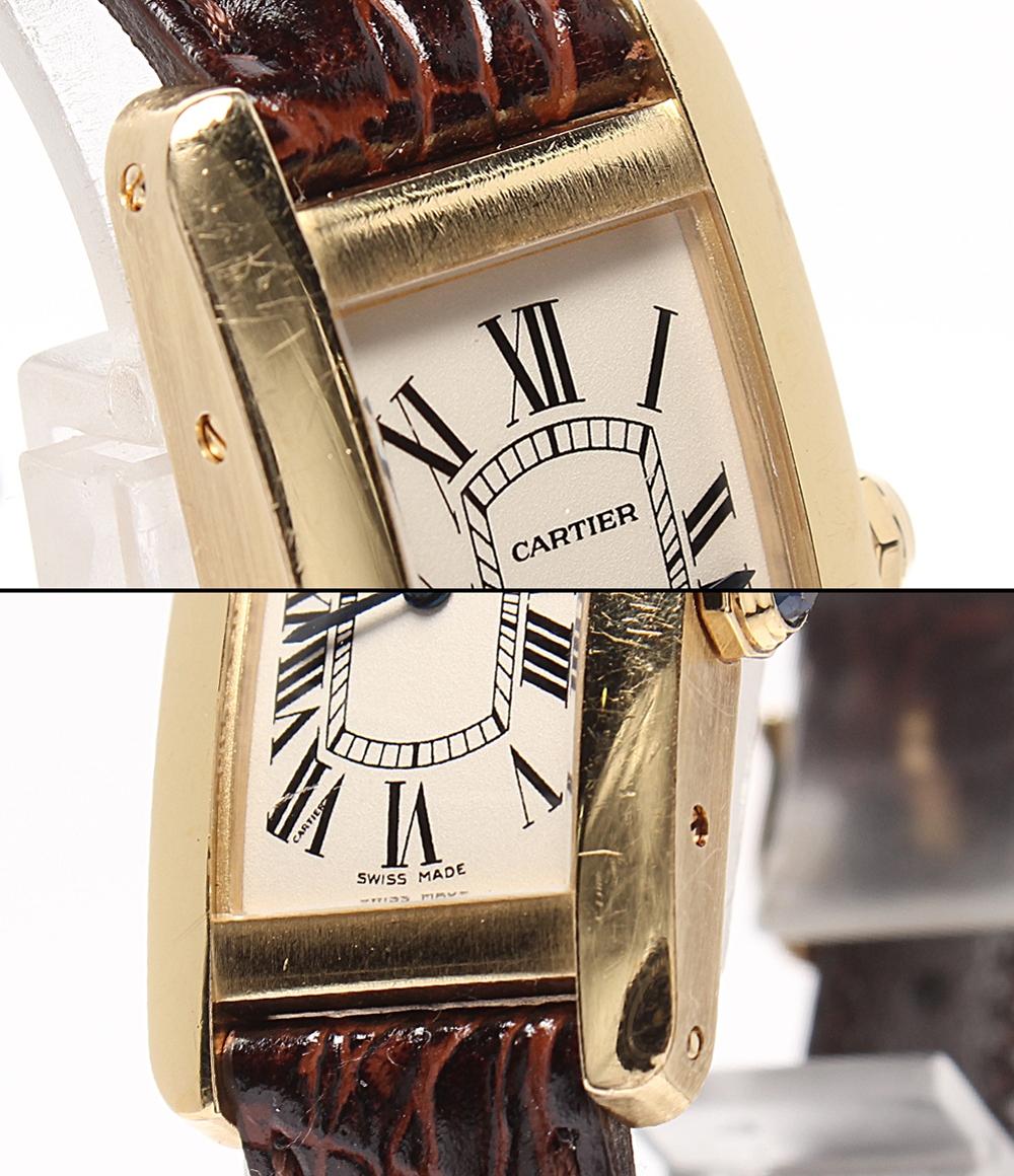 Cartier 腕時計 750 タンク アメリカン SM W2601556 レディース