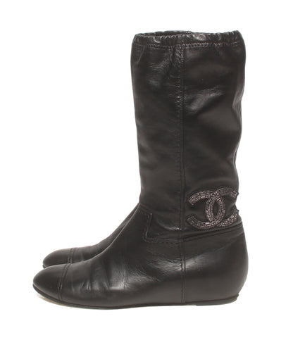 CHANEL ブーツ レディース SIZE 38 (25.5cm) シャネル