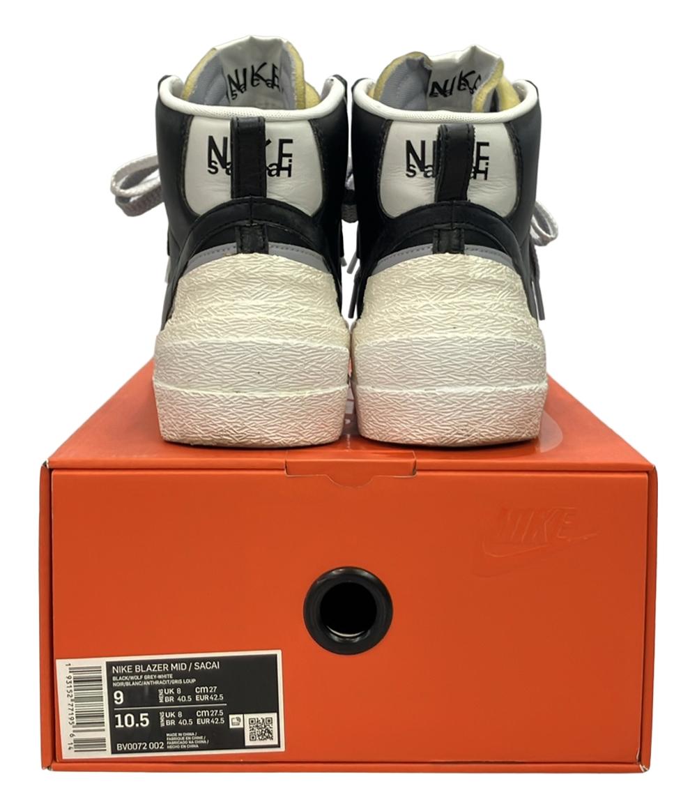 NIKE Sacai ハイカットスニーカー ブレーザーミッド BV0072-002 メンズ