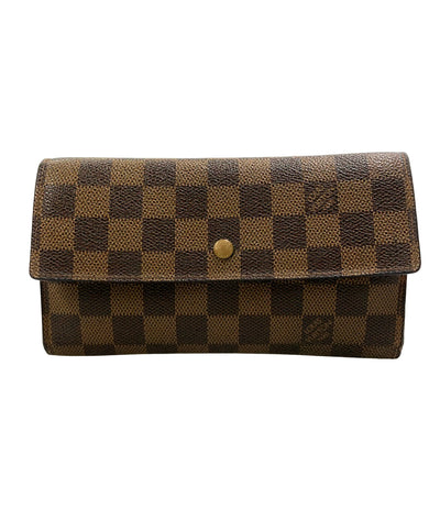 LOUIS VUITTON 三つ折り財布 ポルトトレゾール インターナショナル ダミエ N61215 レディース ルイ・ヴィトン