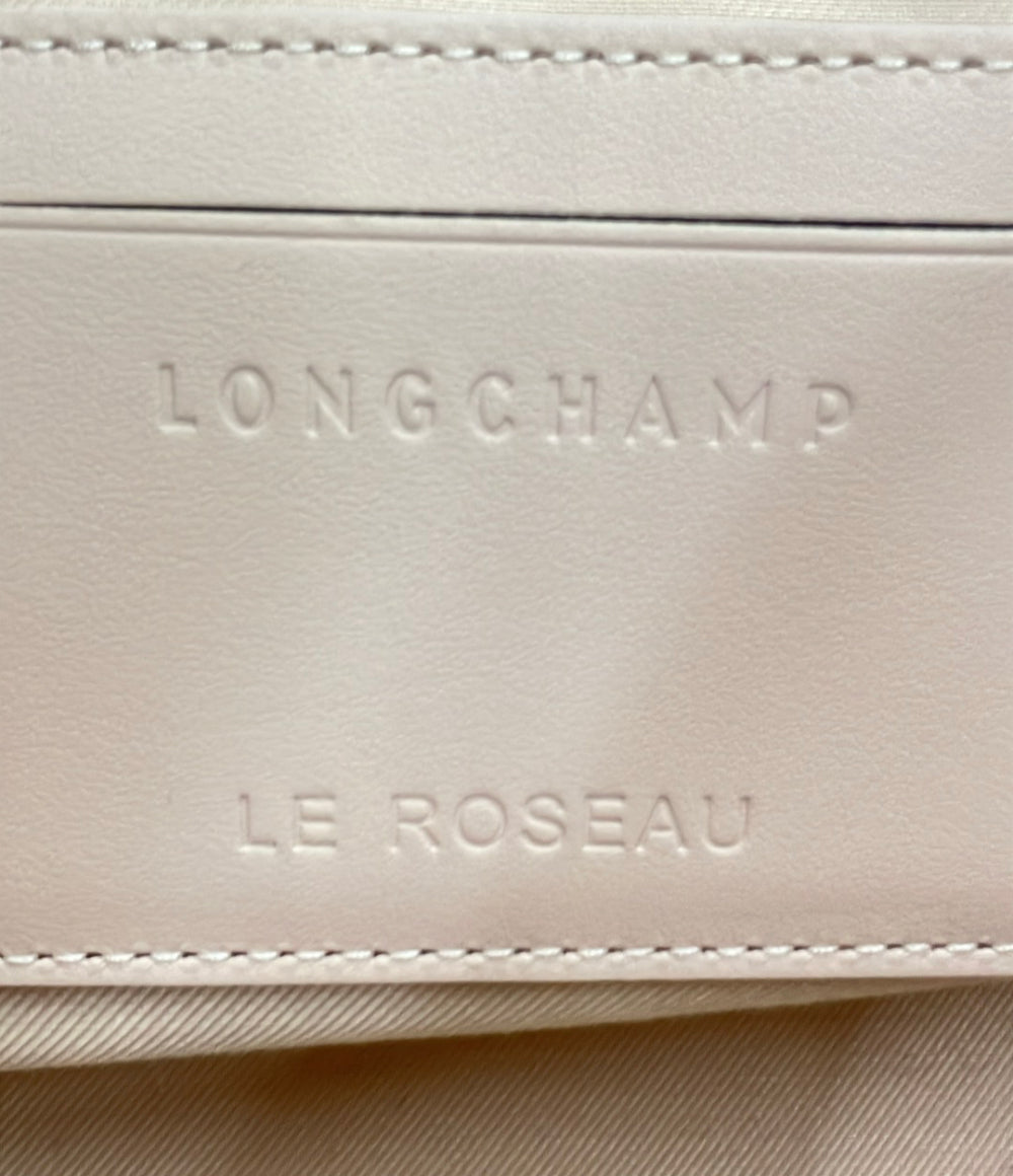 美品 Longchamp ハンドバッグ ショルダーバッグ 2WAY 斜め掛け レザー LE ROSEAU レディース ロンシャン