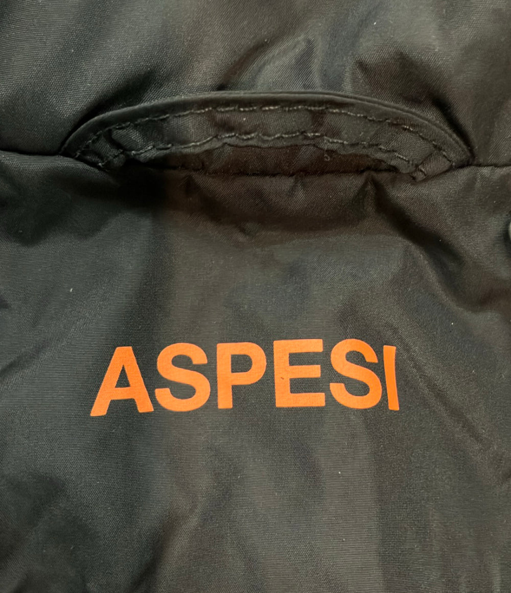 ASPESI ナイロンジャケット M-65フィールドジャケット フード収納取り外し可能 ダブルジップ スナップボタン 撥水 MINIFIELD VENTO メンズ SIZE M