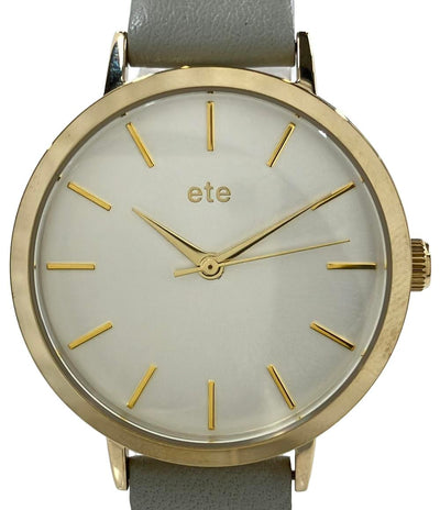エテ 腕時計 クオーツ シルバー レディース ete