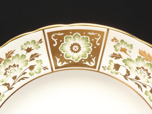 【希少品】ロイヤルクラウンダービー★ダービーグリーンパネル★豪華なディナー皿6枚 希少品】ロイヤルクラウンダービー☆ダービーパネルグリーン☆豪華な