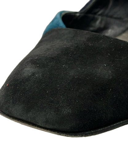 訳あり HERMES フラットシューズ スエード レディース SIZE 36 1/2 エルメス