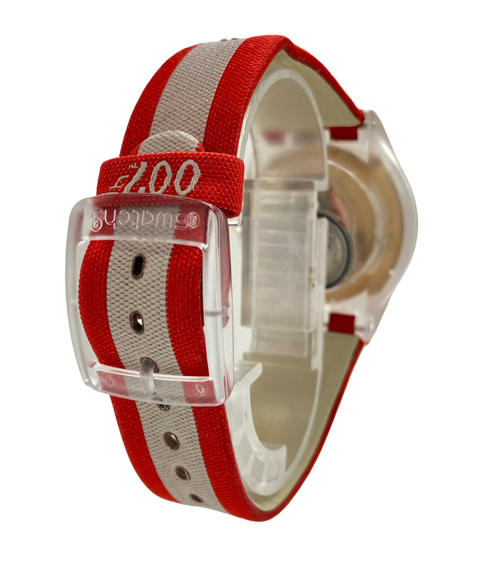 Swatch 腕時計 007コラボ ゲオルギー・コスコフモデル クオーツ レッド メンズ スウォッチ