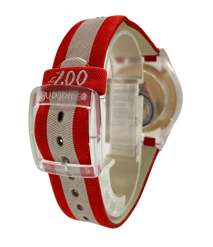 Swatch 腕時計 007コラボ ゲオルギー・コスコフモデル クオーツ レッド メンズ スウォッチ