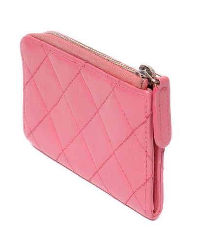 CHANEL コインケース キーリング付き シルバー金具 22番台 マトラッセ AP0221 レディース シャネル