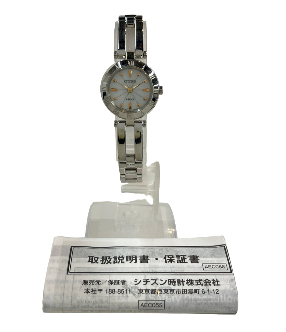 CITIZEN 腕時計 ウィッカ wicca ソーラー シルバー E031-S057264 レディース シチズン