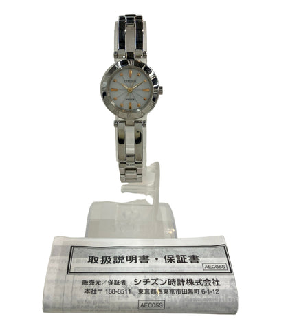CITIZEN 腕時計 ウィッカ wicca ソーラー シルバー E031-S057264 レディース シチズン