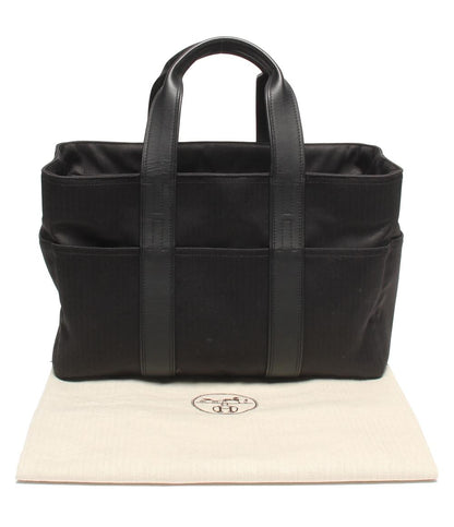 美品 HERMES トートバッグ ハンドバッグ シルバー金具 アカプルコMM トワルシェブロン レディース エルメス