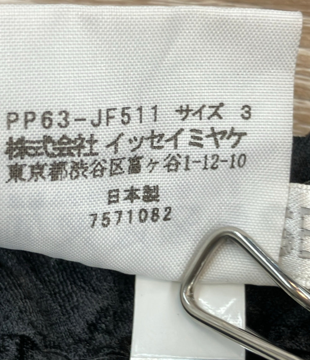 PLEATS PLEASE パンツ プリーツ デザイン 変形 ハーフ PP63-JF511 レディース SIZE 3 (L) プリーツプリーズ