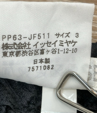 PLEATS PLEASE パンツ プリーツ デザイン 変形 ハーフ PP63-JF511 レディース SIZE 3 (L) プリーツプリーズ