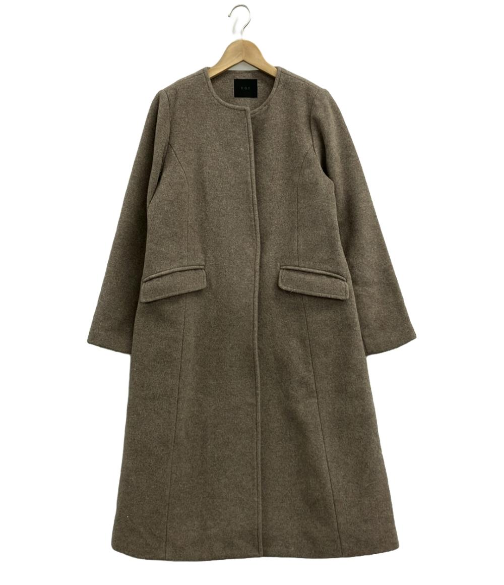 ケイ・ビイ・エフ ノーカラーコート ファーティペット付き KB97-27S050 レディース SIZE ONE (M) KBF