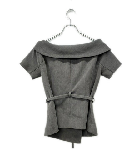 polaura 半袖 ショルカラーダブルボタンジャケット レディース SIZE F (M) ポローラ