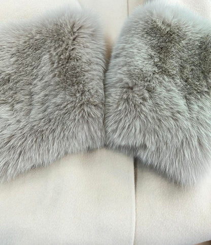 Drawer ウールケヌキファーカフスノーカラーコート レディース SIZE 38 (S) ドゥロワー