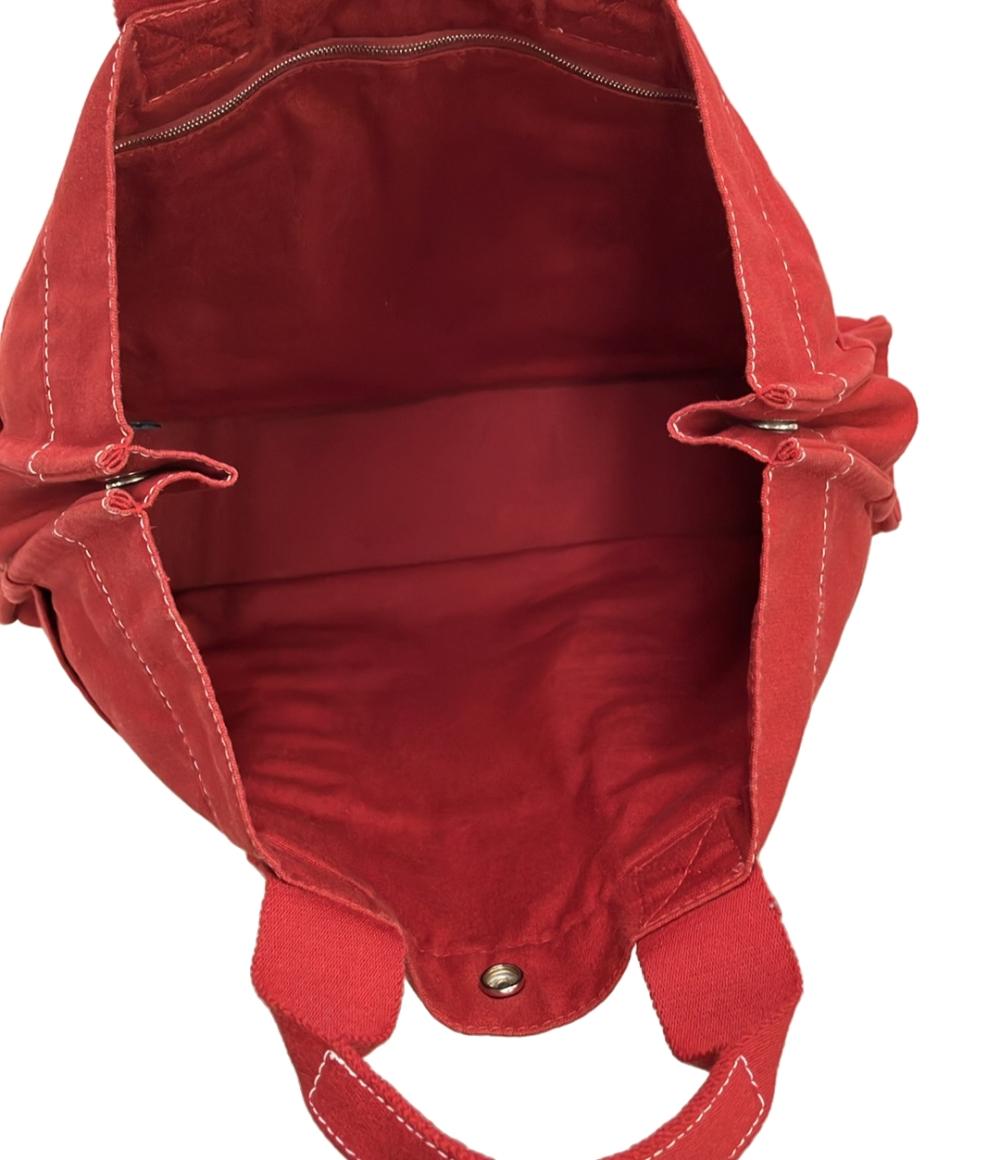 HERMES トートバッグ コットンキャンバス ドーヴィルMM レディース エルメス