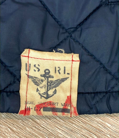 POLO RALPH LAUREN キルティングジャケット ネイビー ジップアップ スナップボタン メンズ SIZE LL ポロ・ラルフローレン