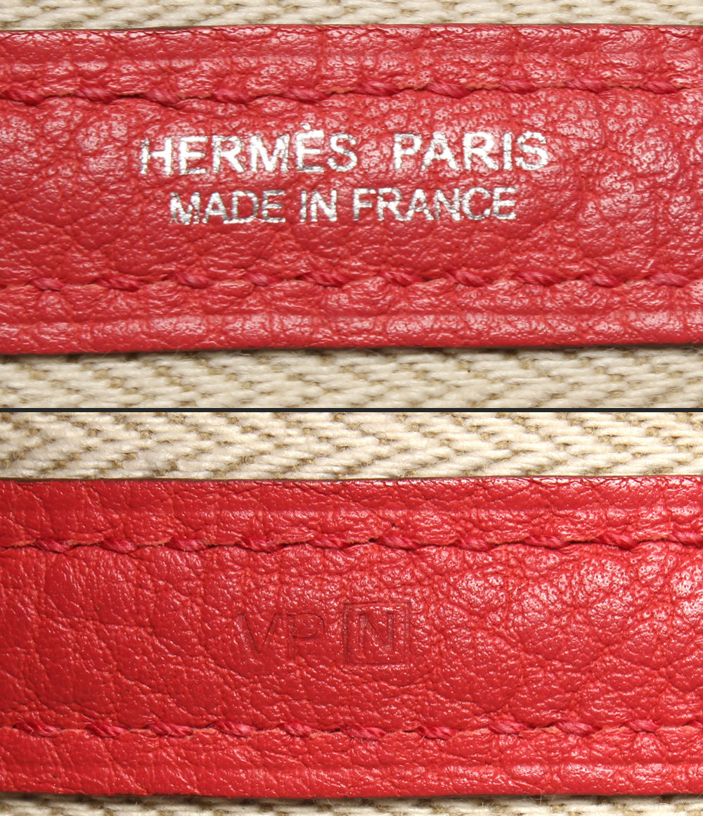HERMES トートバッグ ハンドバッグ □N刻印 シルバー金具 ガーデンパーティPM 36 トリヨンクレマンス レディース エルメス