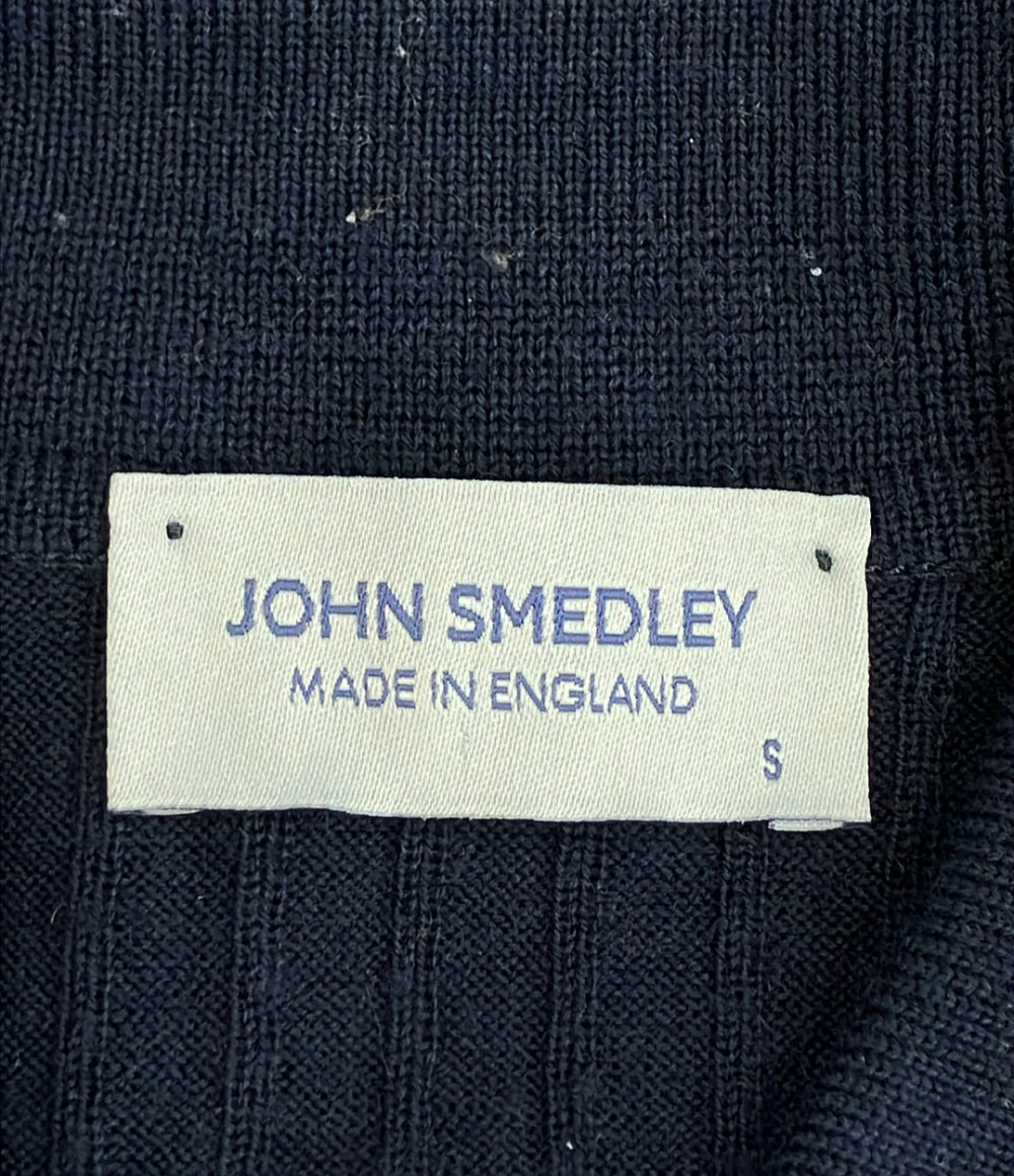 JOHN SMEDLEY 長袖 リブニットシャツ レディース SIZE S ジョンスメドレー